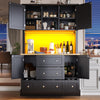 TALL FLOOR STORAGE CABINET WITH DRAWERS & DOORS KITCHEN SNACK PANTRY CABINET