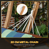 Hammock with Stand, Triple-Head Wood Garden Hammock with Cotton Bed, Blue