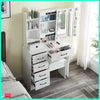 Dressing Table 10 LED Lighted Mirror Makeup Desk Vanity Table Stool Set Bedroom