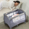 4-in-1 Baby Travel Cot Foldable Infant Crib Changing Table Children Playpen