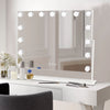 Large LED Bulbs Aluminium Hollywood Vanity Mirror With Lights Make Up Desk Stand