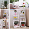 3/4 Tier Ladder Shelving Storage Unit Corner Shelf Bookcase Flower Plant Stand
