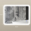 Bluetooth Bathroom Mirror with Touch Control, LED Lights, Wall Mounted