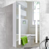 Illuminated LED Bathroom Mirror Cabinet With Demister Sensor Shaver Socket