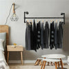 Heavy Duty Wall Mounted Clothes Rail Shelf Garment Hanging Wardrobe Display Rack