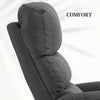 Electric Recliner Chair with Reclining & Rising Function, Padded Armchair, Grey