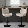 2x Swivel Adjustable Kitchen Breakfast Bar Stools Crushed Velvet Padded Barstool