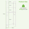 3-Tire Over-The-Toilet Storage Shelf Space Saving Shelf Metal Bathroom Organizer