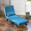 Convertible Single Folding Sofa Bed Sleep Chair 6 Positions Adjustable Backrest