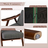 Upholstered Lounge Chair Leisure Chair Modern Accent Chair Fabric w/Cushions