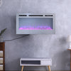 36/40/50/60'' HD LED Stainless Steel Recessed Insert Wall Electric LED Fireplace