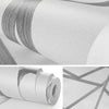 10M Sliver Geometric Stripes Non-woven Wall Sticker Wallpaper Living Room Decor