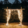 10FT Rustic Sturdy Wood Backdrop Stand Square Wedding Arch Stage Show Farmhouse