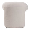 U Design Teddy Lamb Makeup Stool Small Pouffe Soft Footstool Bedroom Rest Chair