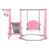 Toddler Swing Slide&Climber Set Kids Baby In/Outdoor Playground Girl's Toy Pink