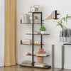 Smilesun Bookcase 6-Tier Tall Bookshelf Ladder Shelf Storage Display Industrial