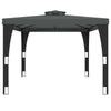 Gazebo with Double Roof Anthracite 3.98x2.98 m Steel S4D5
