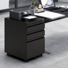Lockable Office Home Filing Cabinet Cupboard on Castors Chest Drawers Storage