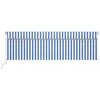 Manual Retractable Awning with Blind 5x3m Blue & White