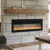 Black 70'' Electric LED Fireplace Glass Crystal Effect Heater Wall/Freestanding