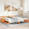 Daybed without Wax Brown 90x200 Solid Wood Pine B3H8