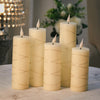 3 OR 5PCS LED Flameless Candles Remote Flickering Pillar Timer Battery Operated