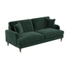 Dark Green Velvet 4 Seater Sofa - Payton SOF200