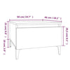 Side Tables 2 pcs White 50x46x35 cm Engineered WoodNew