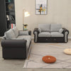 Upholstered Fabric 2 3 Seater Sofa Suite Couch Settee Set Padded Seat Furniture