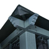 Gazebo with Curtain & LED String Lights 3x3 m Anthracite Aluminium