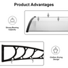 DOOR CANOPY AWNING SHELTER OUTDOOR PORCH PATIO FRONT BACK WINDOW ROOF RAIN COVER