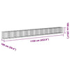Gabion Basket with Cover 1150x100x100 Galvanised K5C7