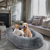 Human Sized Dog Pet Bed Removable Cover For Washing Anti Allergy Warm Fleece Bed