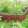 Plastic Garden Path Fence Edge Edging Lawn Plant Flower Bed Border Fencing Brown
