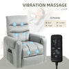 Electric Power Lift Recliner Chair with Massage Upholstered Reclining Armchair