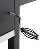 Outdoor XL Smoker Charcoal BBQ Grill Portable Garden Barbecue Trolley with Shelf