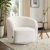 Teddy Fleece Tub Chair Swivel Tufted Armchair Sofa Lounge Living Bedroom Balcony