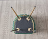 Velvet Dining Chair with Door Knocker Ring Windsor Dressing Room Chair 1/2/4/6