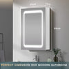 Anti Fog Infrared Sensor LED illuminated Bathroom Mirror Cabinet Shaver Socket