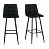 2 Pcs Breakfast Bar Stools High Counter Chair Kitchen Pub Restaurant Barstool