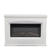 34inch Electric Fireplace Surround Suite Fire Heater with 7 Color LED Mood Light
