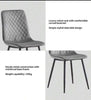Set of 4 Designer Velvet Fabric Dining Chairs Metal Legs Lexi Chairs