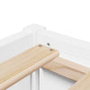 Bed with White 160x200 Solid Wood Pine I7P8