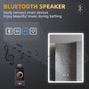 Bathroom LED Mirror with Shaver Socket Bluetooth Speaker Demister Touch 500x700