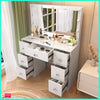 Dressing Table Vanity Set With LED Mirror Drawer Make up Desk Bedroom Furniture