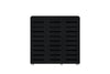 3 Door Shoe Storage Cabinet Black Wooden Rack Stand Cupboard 5 Tier Euston