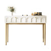 Modern Console Table 2 Drawers Wooden Hallway Living Room Storage Furniture