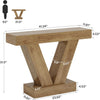 105cm Console Table, Farmhouse Entryway Sofa Table with V-Shaped Base for Foyer