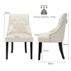 Kitchen Button-Tufted Dining Chair Upholstered Side Chair Modern Accent Chair