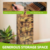 Lockable File Cabinet with 4 Drawers, Home Office Storage, 131cm Tall
